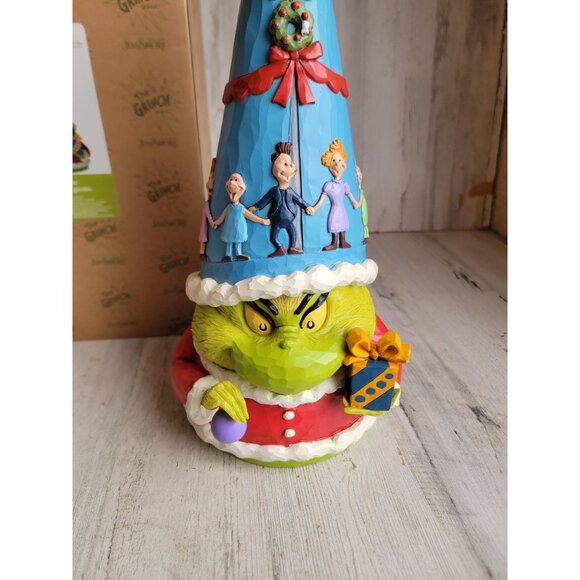 Jim Shore NEW 6010773 Large Grinch gnome enesco Whoville figure Xmas decor - Picture 2 of 9